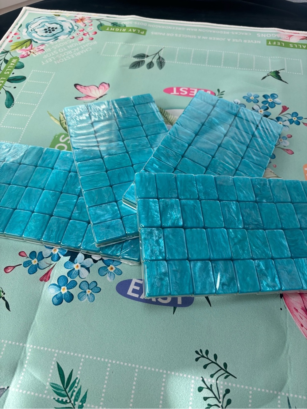 Brand new American Mahjongg set in turquoise